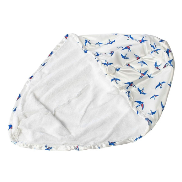 Tru Spa Silk Terry Turban & 2 Pc Hot/cold Eye Pads Spa Womens Set New - Picture 4 of 14